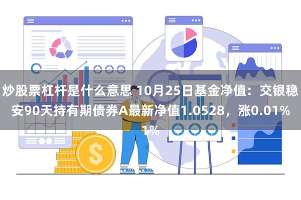 炒股票杠杆是什么意思 10月25日基金净值：交银稳安90天持有期债券A最新净值1.0528，涨0.01%