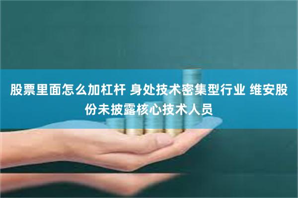 股票里面怎么加杠杆 身处技术密集型行业 维安股份未披露核心技术人员